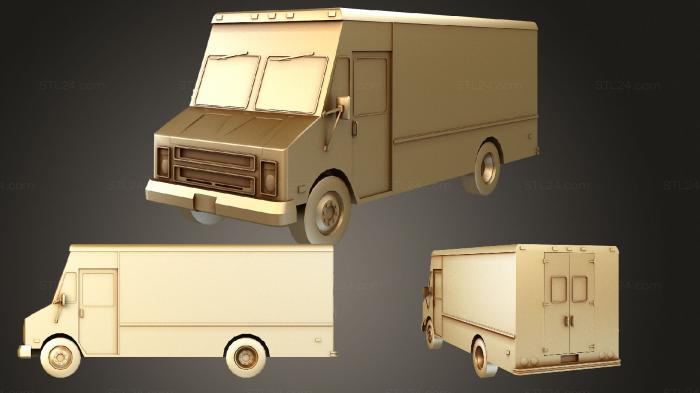 Автомобили и транспорт (Фургон Chevrolet Step, CARS_1111) 3D модель для ЧПУ станка